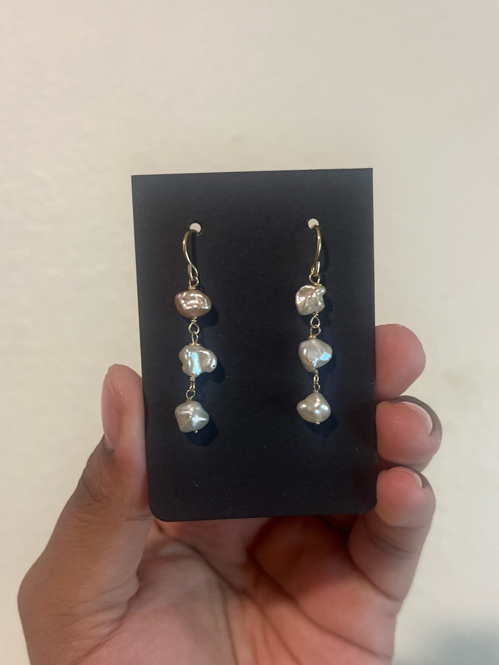 Elegant Freshwater Pearl Drop Earrings